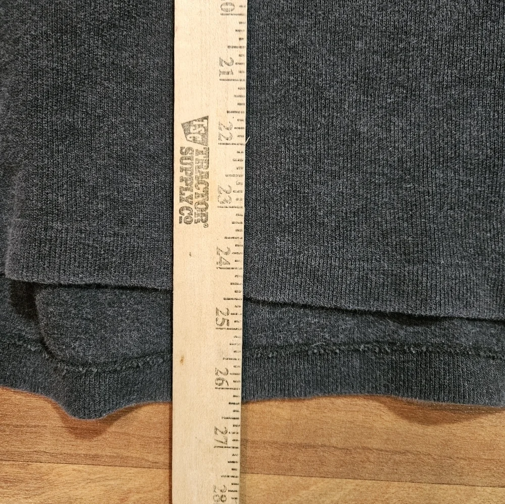 Polo Ralph Lauren 1/4 Zip Leather Pull tab Gray Long Sleeve Sweater XXL - Picture 8 of 9